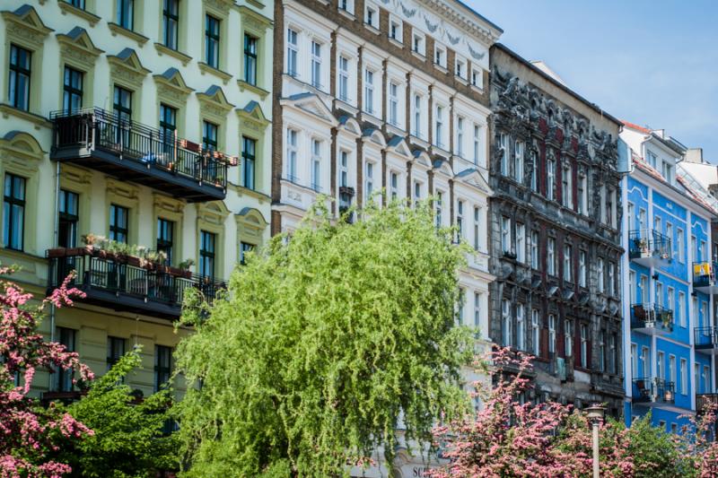 Viviendas en la Ciudad de Berlin, Alemania, Europa...