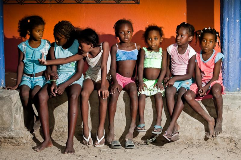 NiÃ±as Afrocolombianas, San Basilio de Palenque,...