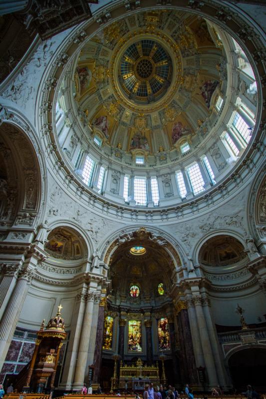 Cupula de la Catedral de Berlin, Alemania, Europa ...