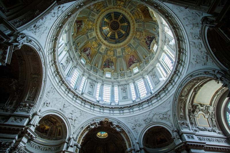 Cupula de la Catedral de Berlin, Alemania, Europa ...