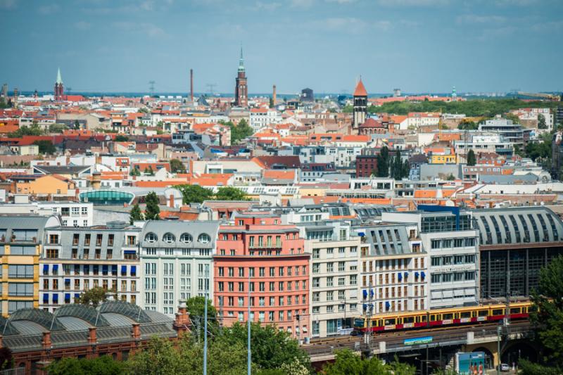 Panoramica de la Ciudad de Berlin, Alemania, Europ...