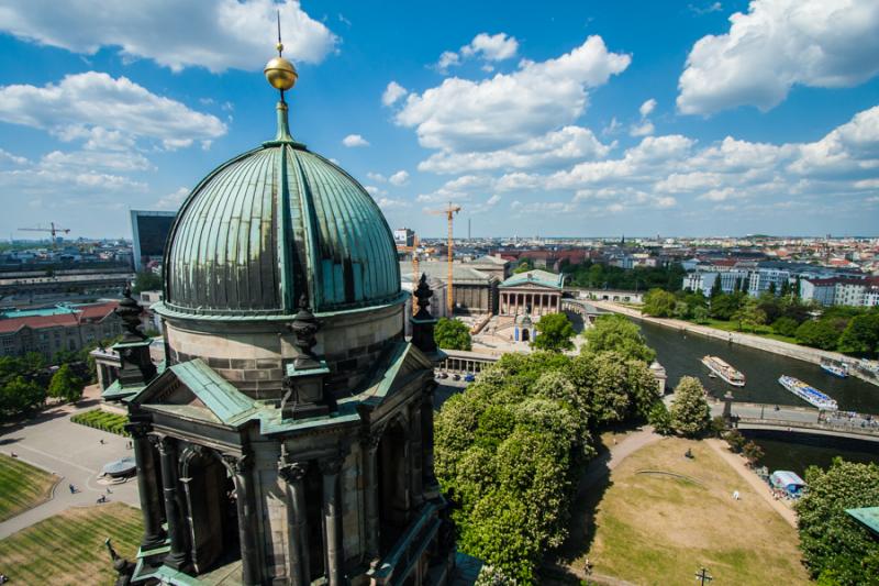 Cupula de la Catedral de Berlin, Alemania, Europa ...