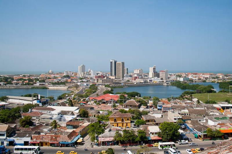 Panoramica del El Laguito, Cartagena, Bolivar, Col...