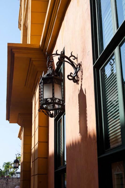 Detalle de un Farol, Cartagena, Bolivar, Colombia