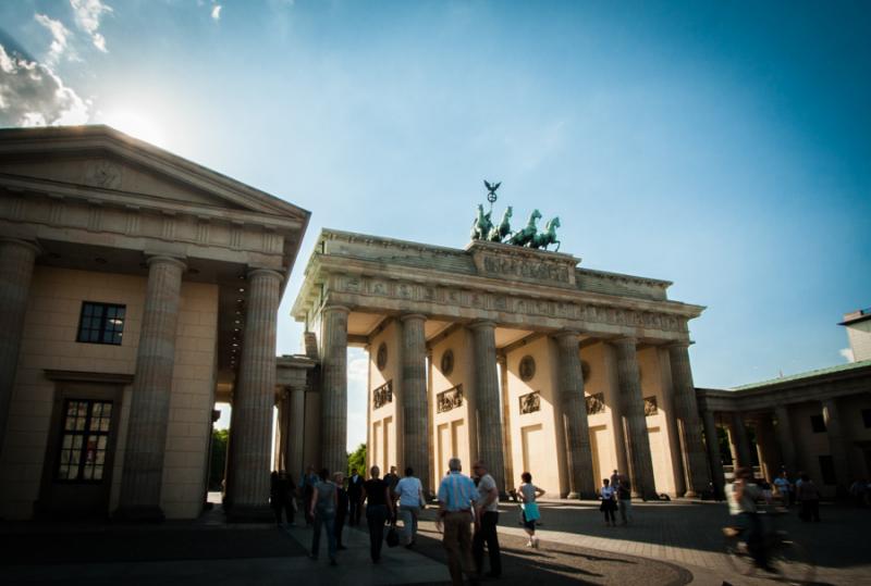 Puerta de Brandenburgo, Berlin, Alemania, Europa C...