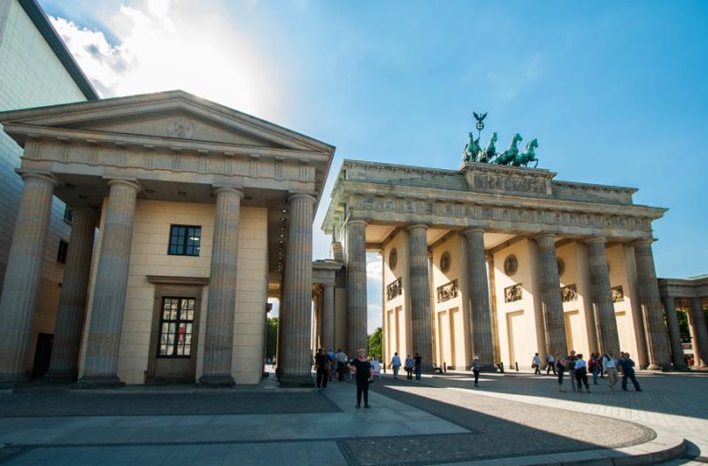 Puerta de Brandenburgo, Berlin, Alemania, Europa C...