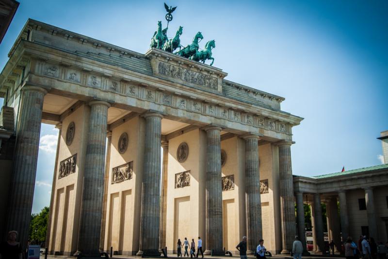 Puerta de Brandenburgo, Berlin, Alemania, Europa C...