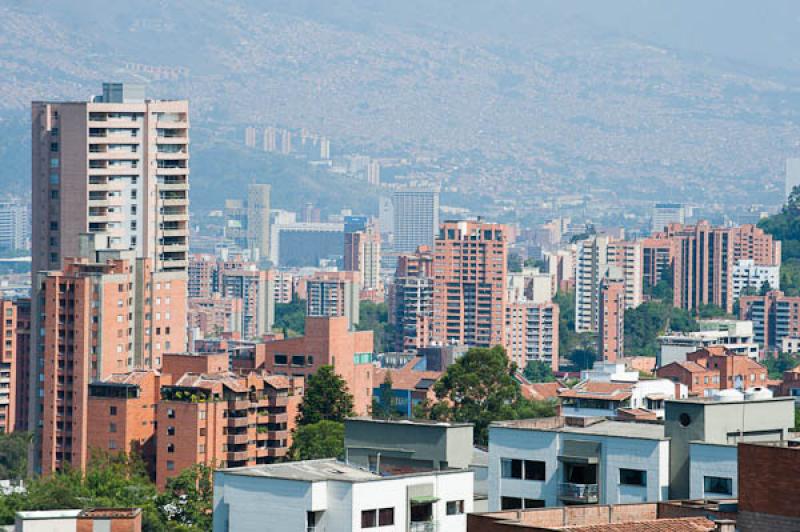 Panoramica de la Ciuda de Medellin, Antioquia, Col...