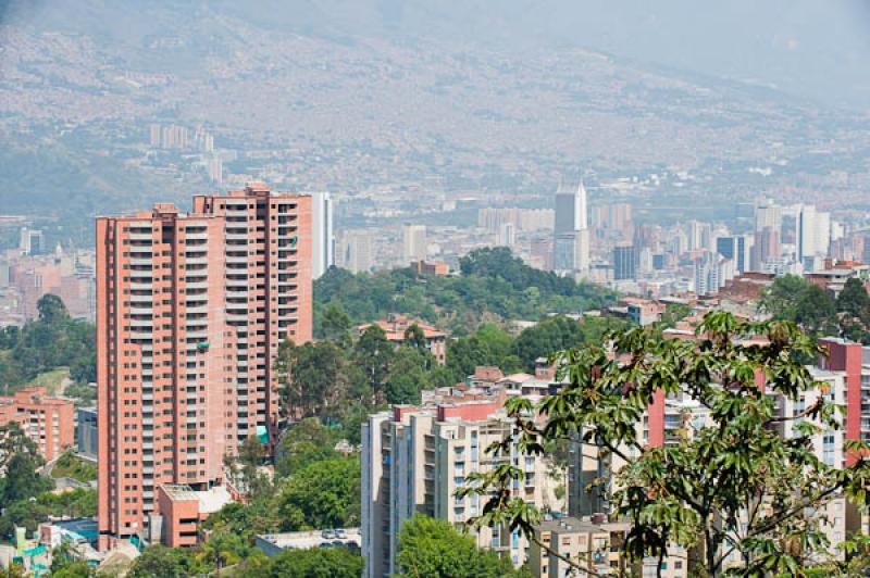 Panoramica de la Ciuda de Medellin, Antioquia, Col...