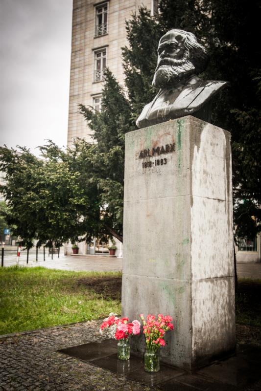 Busto de karl Marx, Berlin, Alemania, Europa Centr...