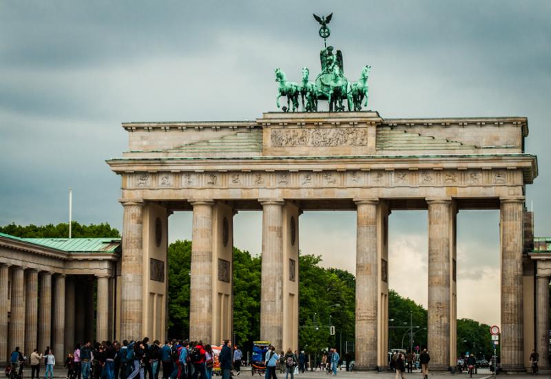 Puerta de Brandenburgo, Berlin, Alemania, Europa C...