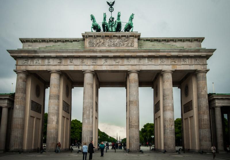 Puerta de Brandenburgo, Berlin, Alemania, Europa C...