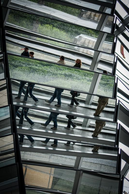 Cupula del Reichstag, Berlin, Alemania, Europa Cen...