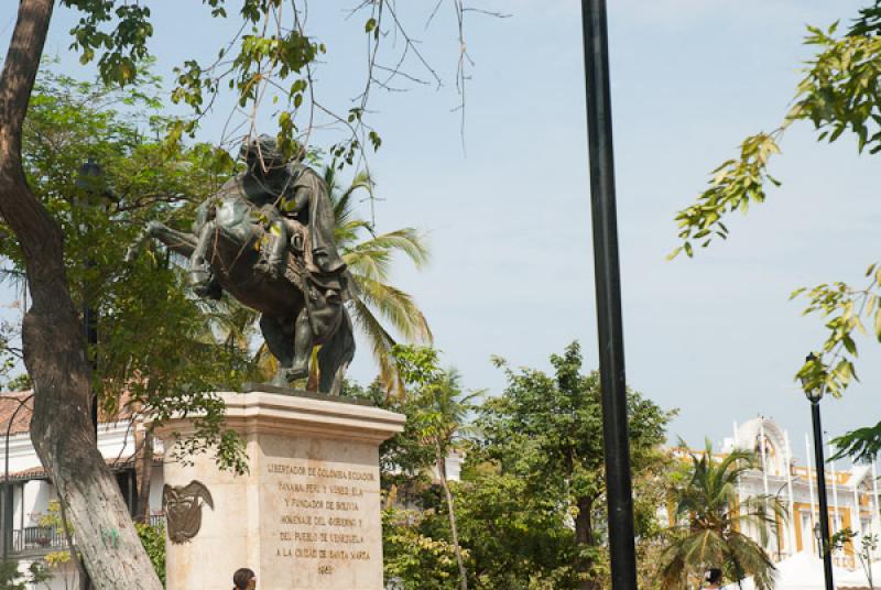 Monumento a Simon Bolivar, Santa Marta, Magdalena,...