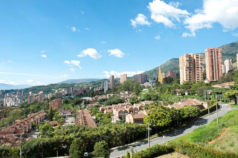 Panoramica del El Poblado, Medellin, Antioquia, Co...