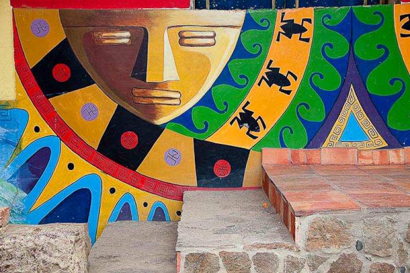 Mural Artesanal, Raquira, Boyaca, Tunja, Colombia