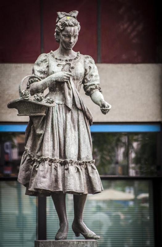 Escultura en el Barrio Raval, Ciutat Vella, Barcel...