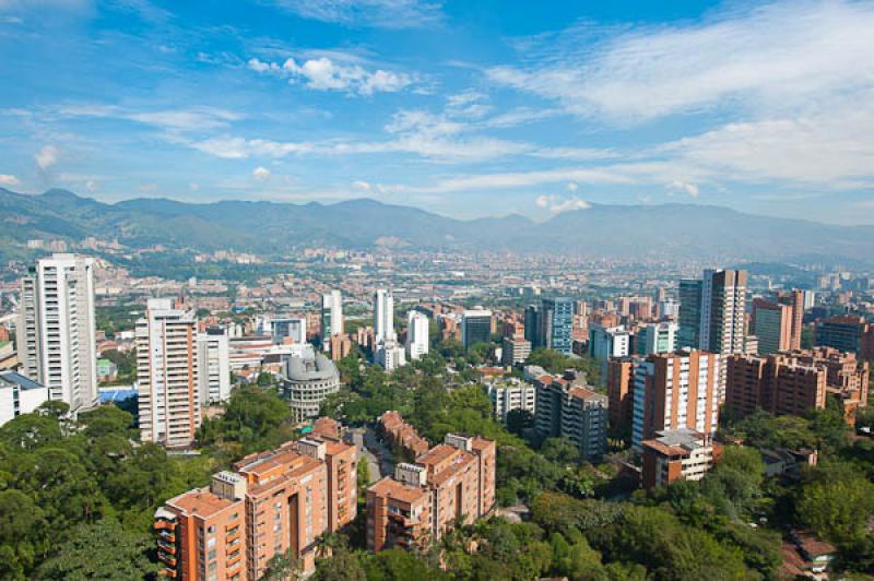 Panoramica El Poblado, Medellin, Antioquia, Colomb...