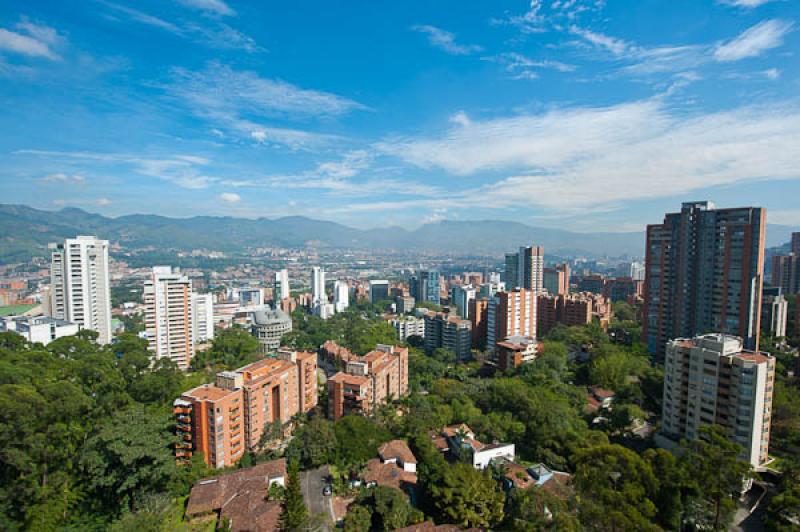 Panoramica El Poblado, Medellin, Antioquia, Colomb...