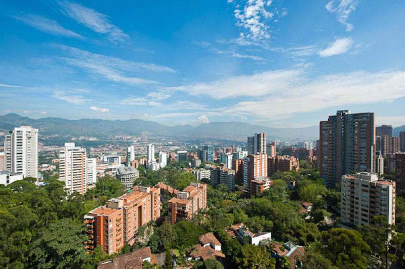 Panoramica El Poblado, Medellin, Antioquia, Colomb...