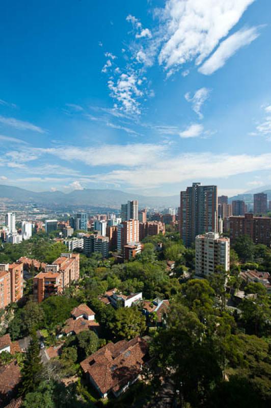 Panoramica El Poblado, Medellin, Antioquia, Colomb...