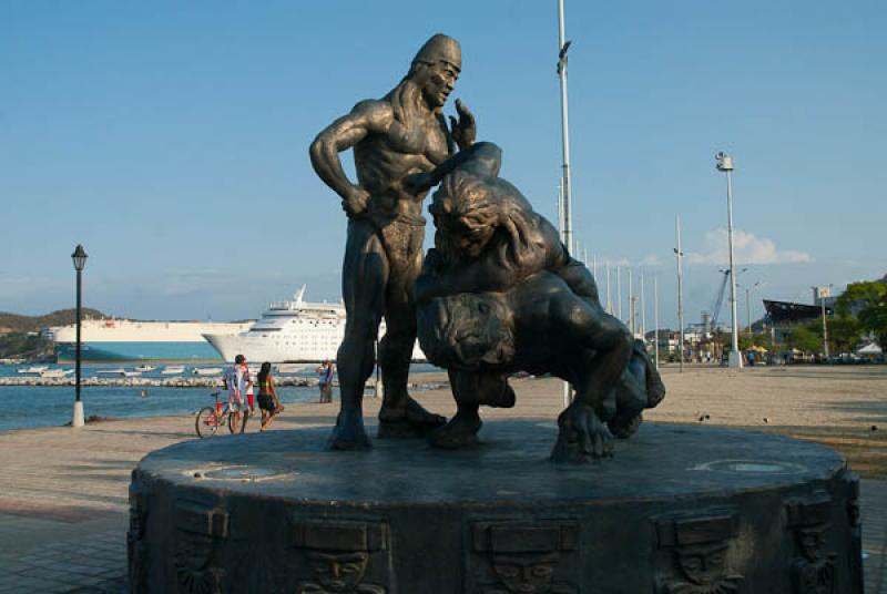 Monumento a la Deidad Tayrona, Santa Marta, Magdal...