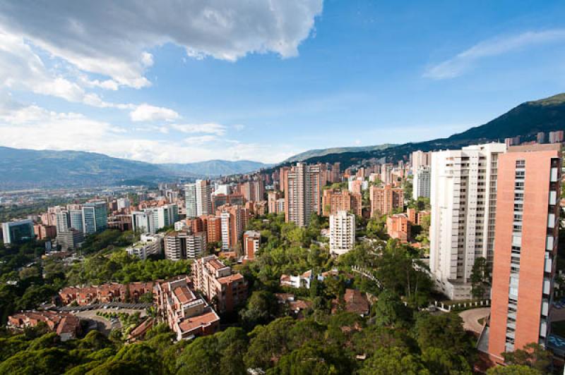 Panoramica El Poblado, Medellin, Antioquia, Colomb...