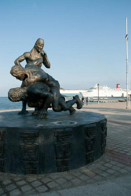 Monumento a la Deidad Tayrona, Santa Marta, Magdal...