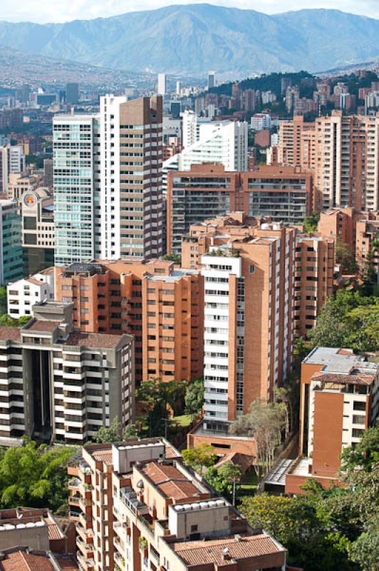 Panoramica El Poblado, Medellin, Antioquia, Colomb...