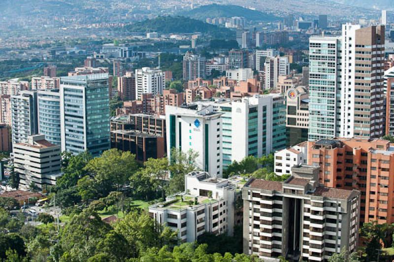 Panoramica El Poblado, Medellin, Antioquia, Colomb...