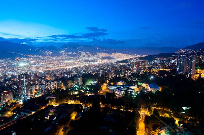 Panoramica El Poblado, Medellin, Antioquia, Colomb...