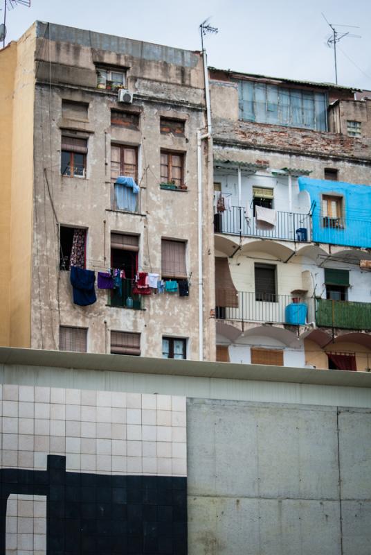 Edificio del Barrio Raval, Ciutat Vella, Barcelona...