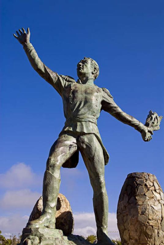 Estatua de Antonio Ricaurte, Plaza de Ricaurte, Vi...