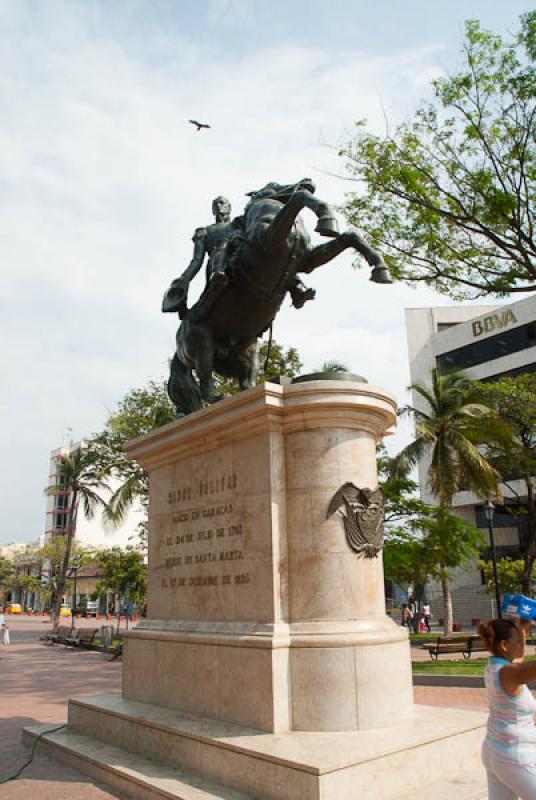 Monumento a Simon Bolivar, Santa Marta, Magdalena,...