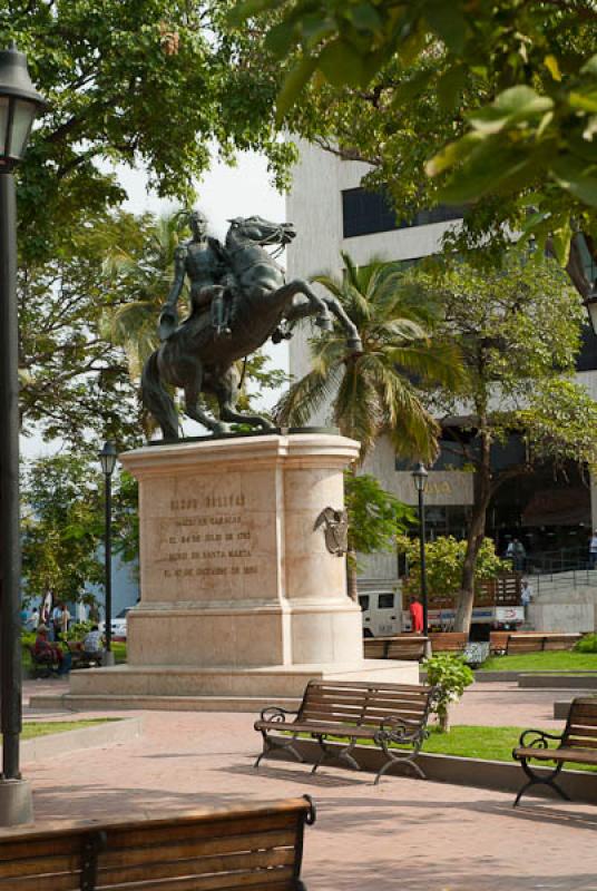 Monumento a Simon Bolivar, Santa Marta, Magdalena,...