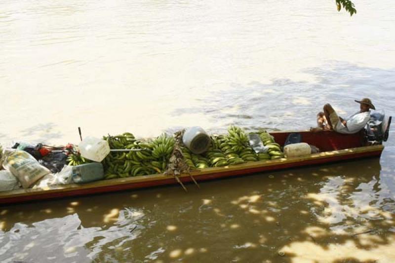 Canoa en el Rio San Jorge, Montelibano, Cordoba, C...