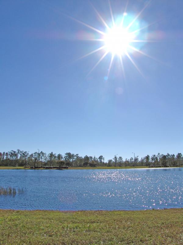 Lago en Orlando, Florida, Estados Unidos, America ...