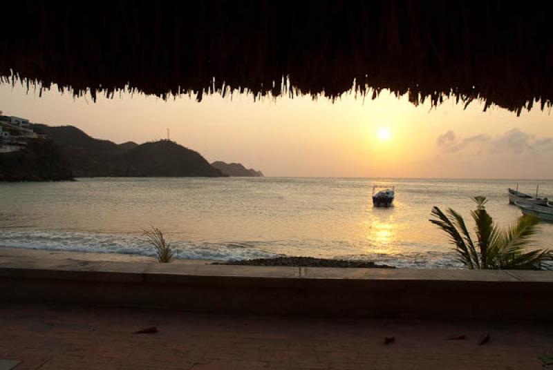 Ocaso en Taganga, Santa Marta, Magdalena, Colombia