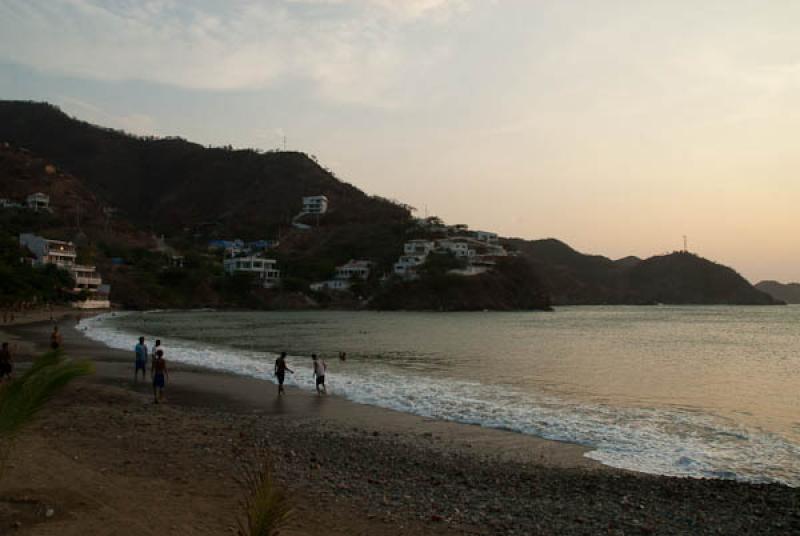 Ocaso en Taganga, Santa Marta, Magdalena, Colombia