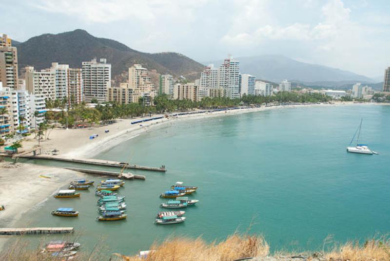 Panoramica de El Rodadero, Santa Marta, Magdalena,...