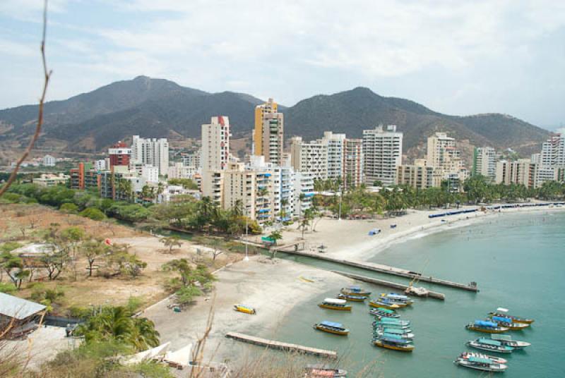 Panoramica de El Rodadero, Santa Marta, Magdalena,...