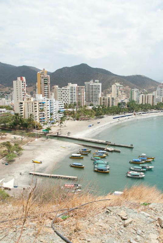 Panoramica de El Rodadero, Santa Marta, Magdalena,...