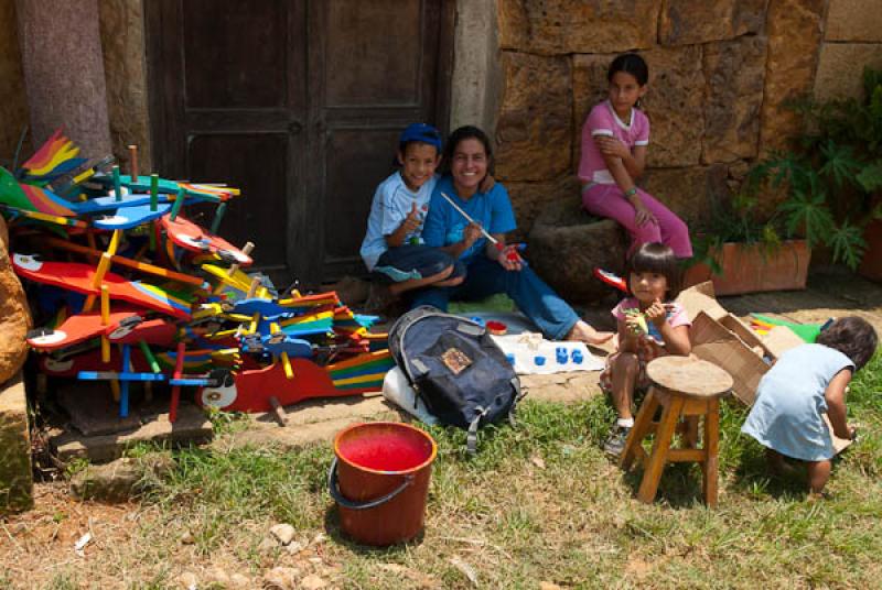 Mujer Trabajando, Barichara, Santander, Bucaramang...