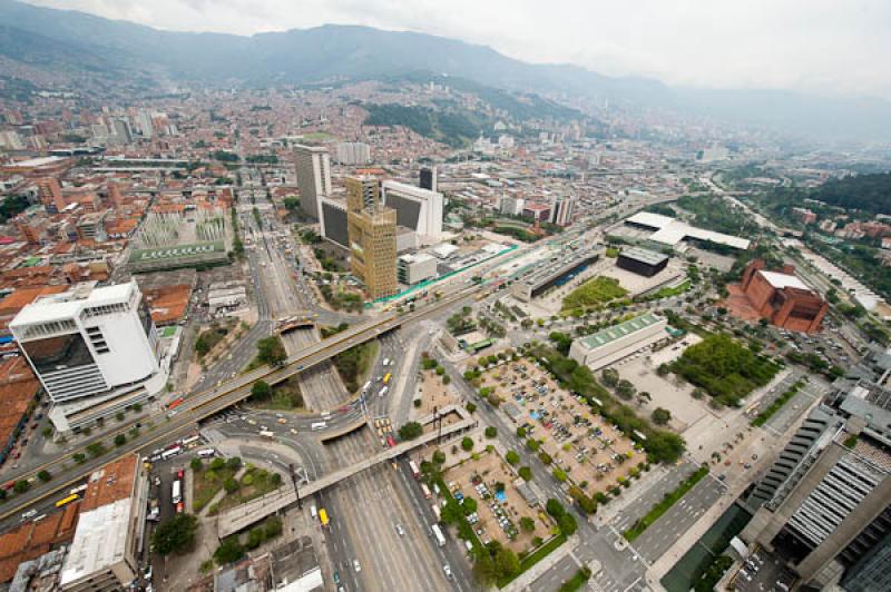 Panoramica del Centro de Medellin, Antioquia, Colo...