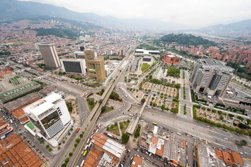 Panoramica del Centro de Medellin, Antioquia, Colo...