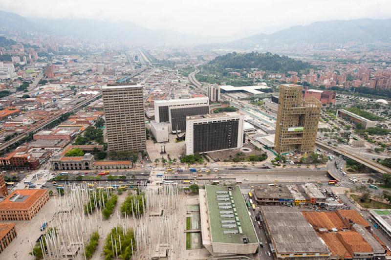 Panoramica del Centro de Medellin, Antioquia, Colo...