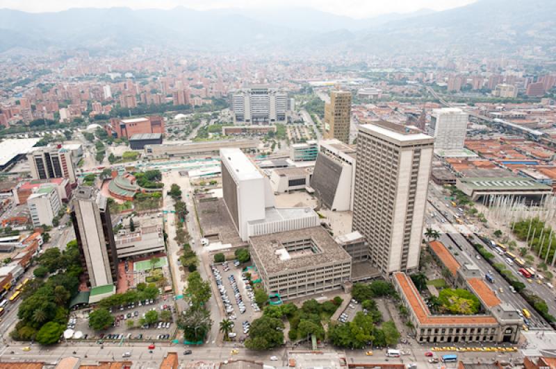 Panoramica del Centro de Medellin, Antioquia, Colo...