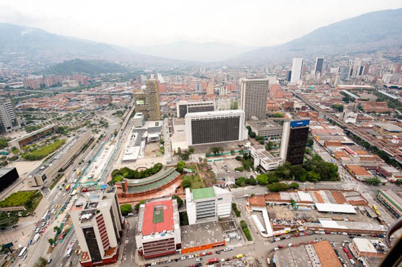 Panoramica del Centro de Medellin, Antioquia, Colo...