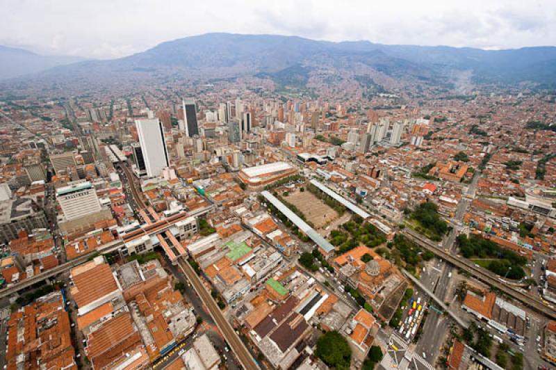 Panoramica del Centro de Medellin, Antioquia, Colo...