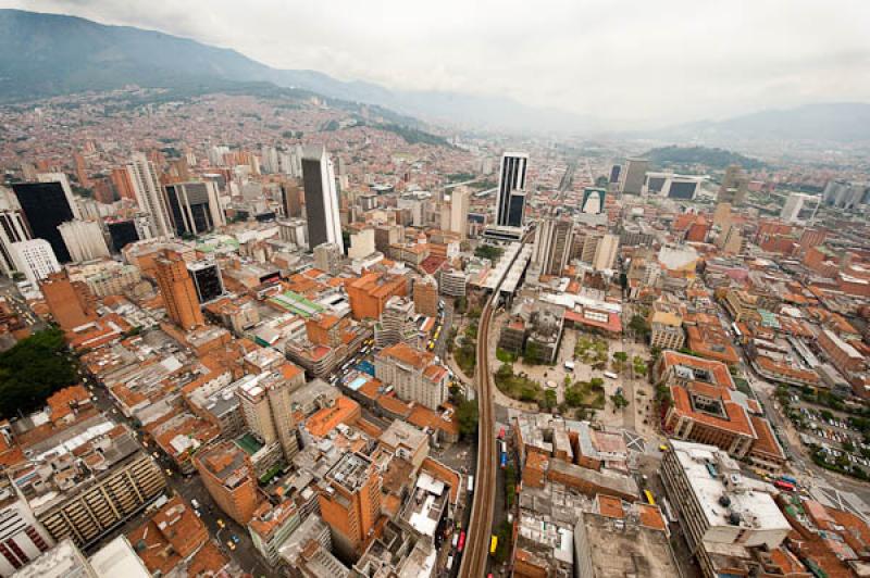 Panoramica del Centro de Medellin, Antioquia, Colo...